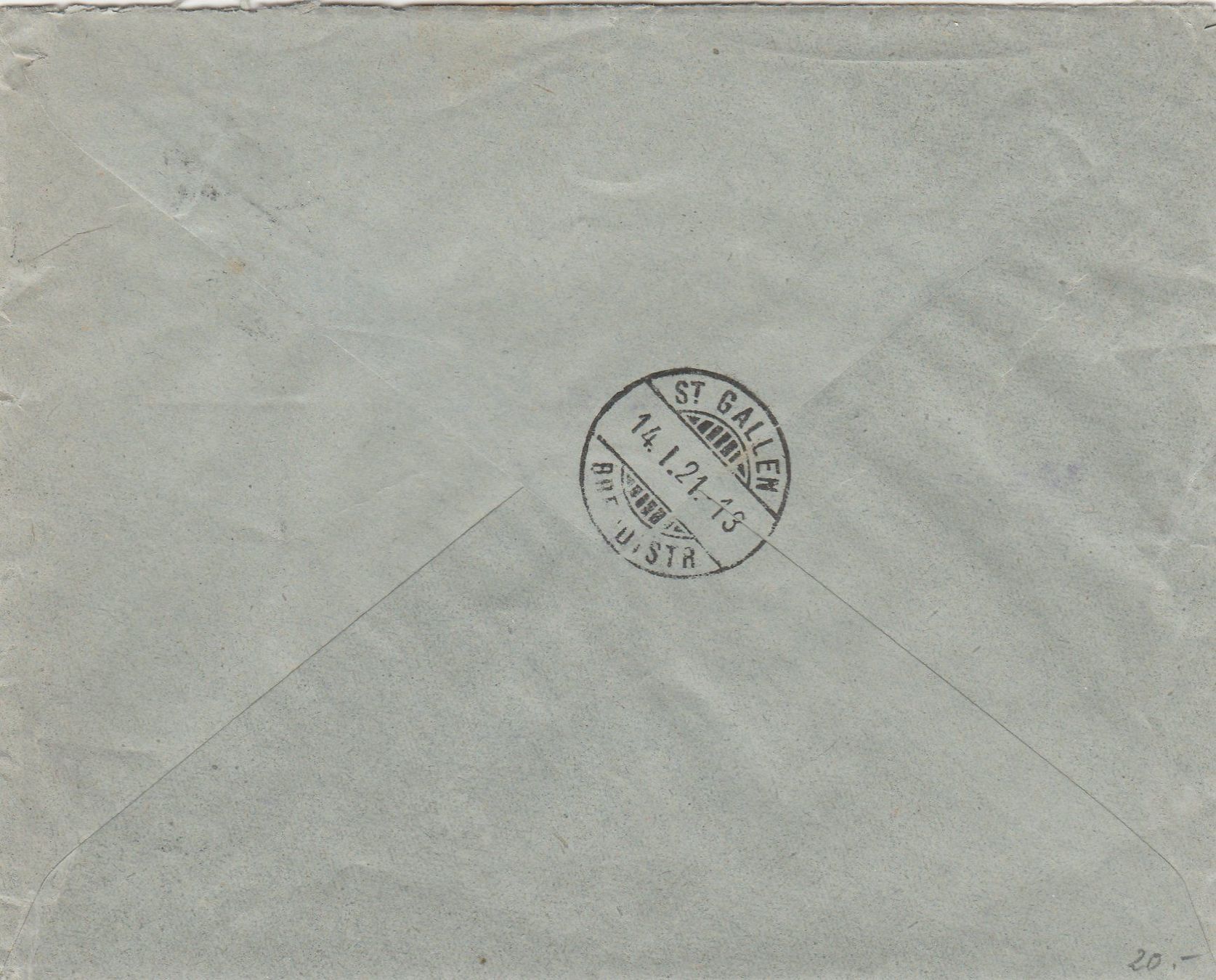 Tous les timbres: Herisau-Brief per Einschreiben1921 – D'occasion à uttwil par Koehlerfred 1