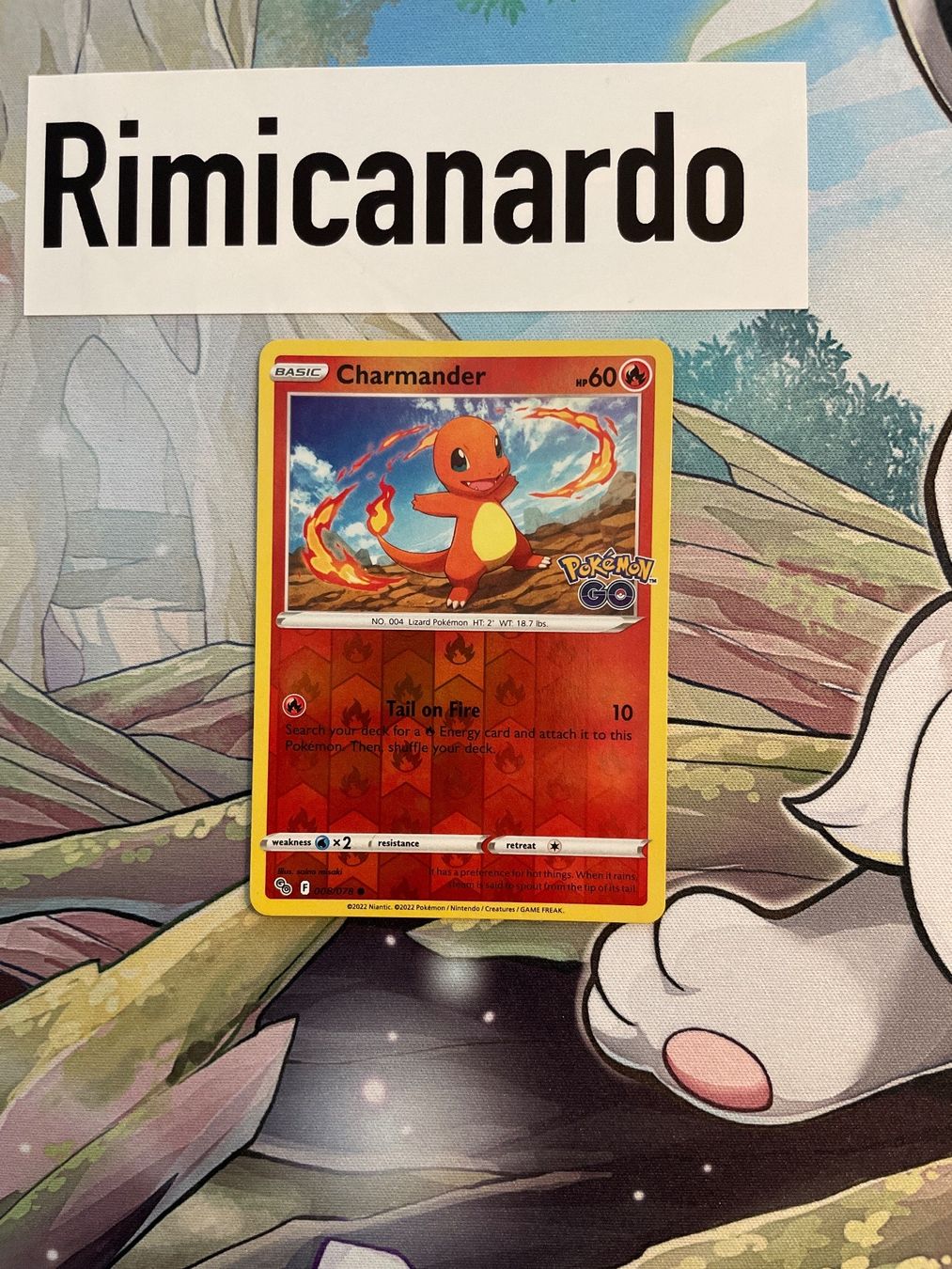 Pokémon Carte collezionabili: Charmander 008/078 EN reverse holo Pokemon GO – Usato da Niederweningen venduto da rimicanardo
