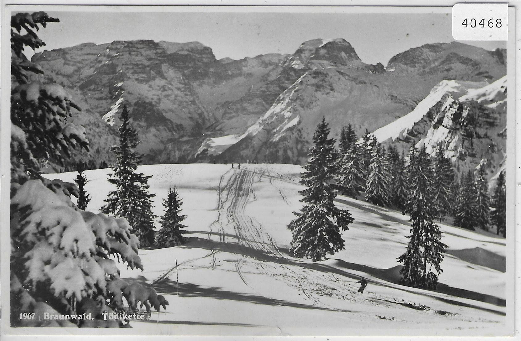 Ansichtskarten: Braunwald - Tödikette - Skipiste – Gebraucht aus Ettingen von Kartenplanet