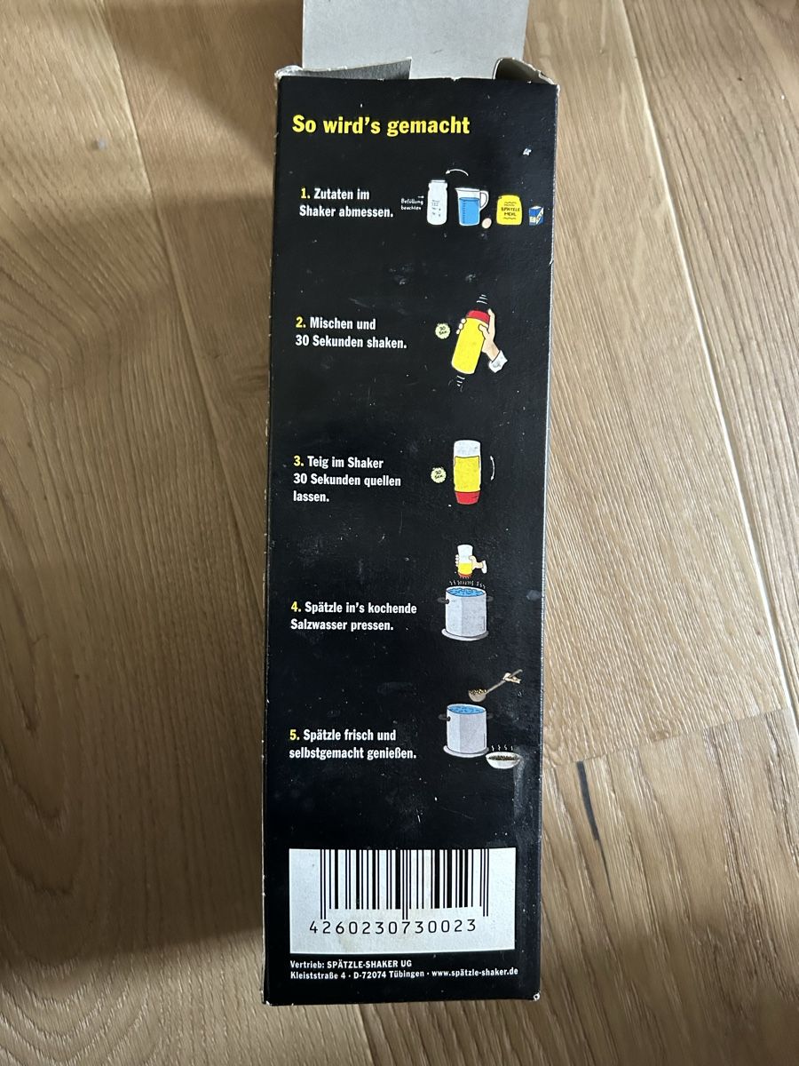 Küchengeräte: Spätzle Shaker – Neu und originalverpackt aus Emmen von Carbru 1