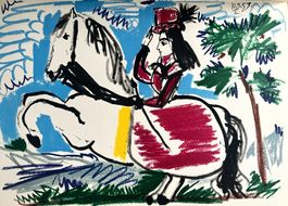 Pablo Picasso - Originale Vintage-Lithographie von 1961