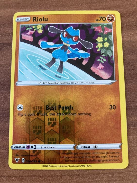 Pokemonkarte Reverse Holo Riolu Kaufen auf Ricardo
