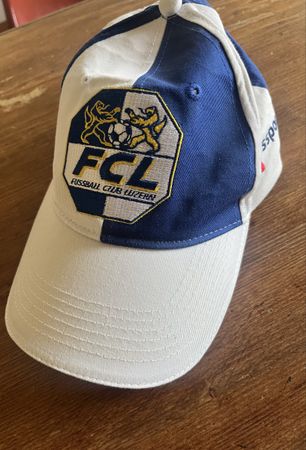 Offizielle FC Luzern FCL Cap / Kappe Blau-Weiss - mit swissp