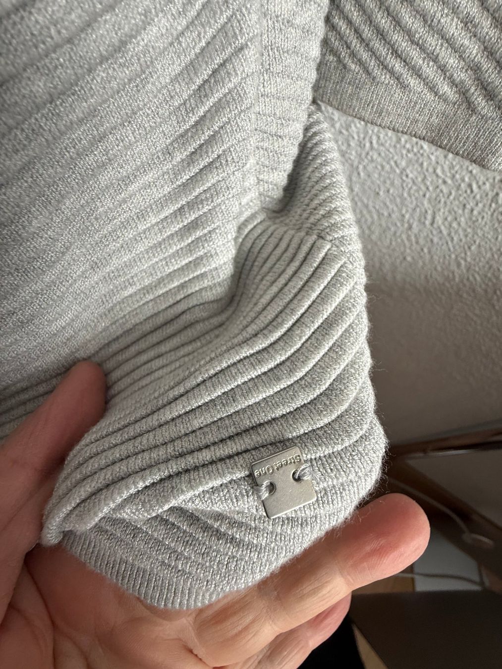 Giacche: Street One Strickjacke Longjacke Gr. 36 hellgrau Viskose – Usato da Kirchdorf AG venduto da coco123 3