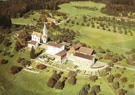 ST. PELAGIBERG Kurhaus Marienberg Flugaufnahme