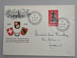 1940 Verband Schw. Phil.-Verein B5c mit Abart