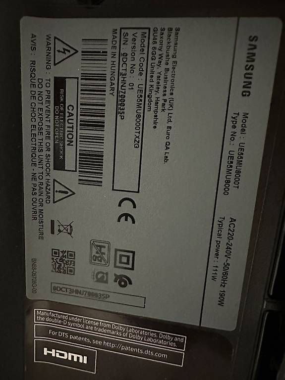 Appareils TV: 55" Samsung Fernseher – D'occasion à Rothrist par kul_gj8y 1