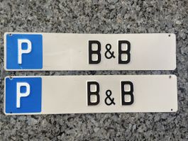 Plaques de stationnement B&B - Pratique et élégant