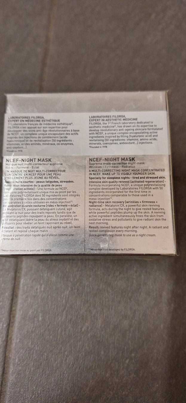 Cura del viso: Filorga, NCEF- Masque Nuit Multi-correcteur Suprême – Nuovo e nell'imballaggio originale da Lussery-Villars venduto da pousinete02 1