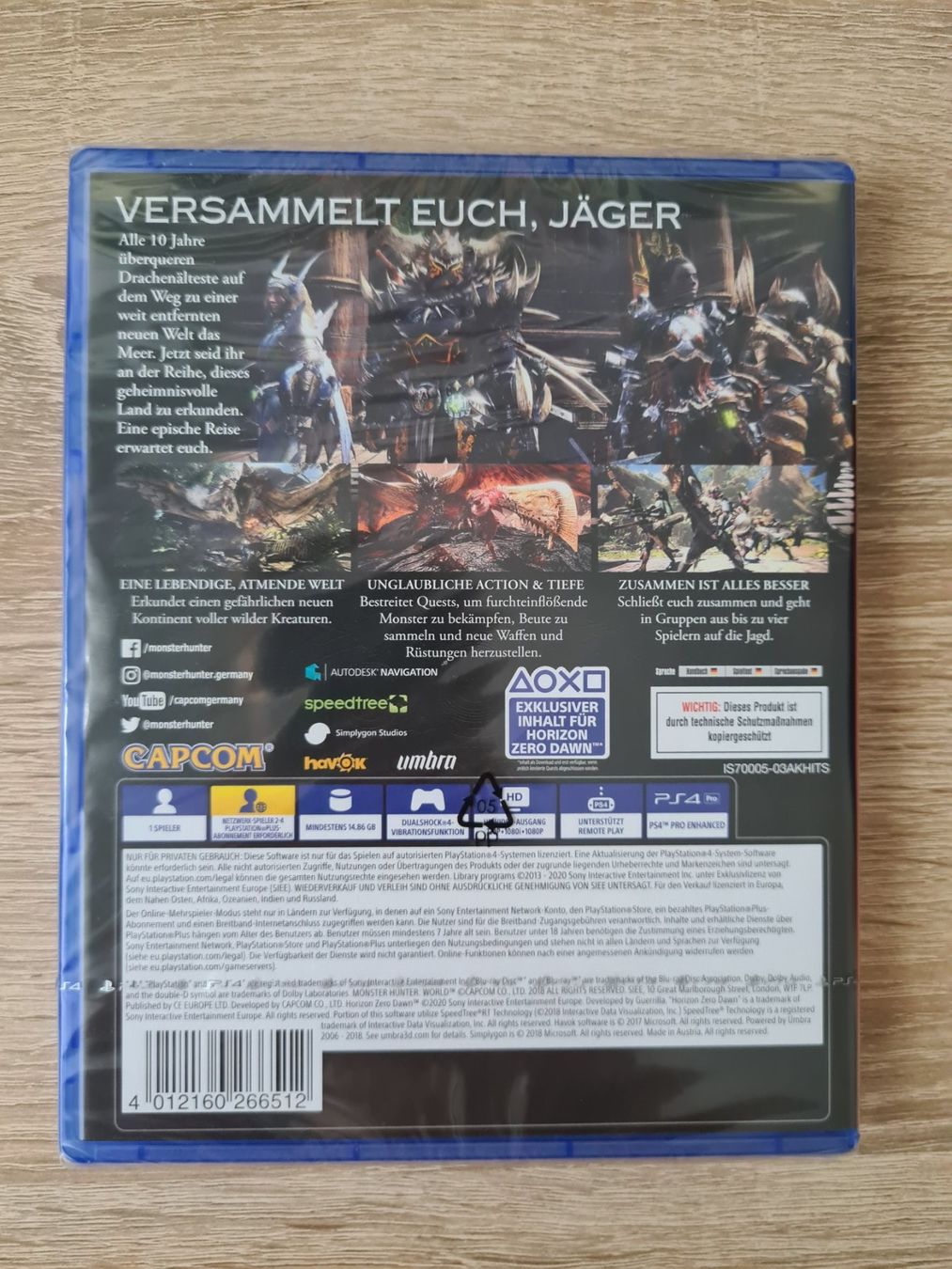 Spiele: Monster Hunter World (Multilanguage) - PS4 - NEW – Neu und originalverpackt aus Carouge GE von Gasco 1