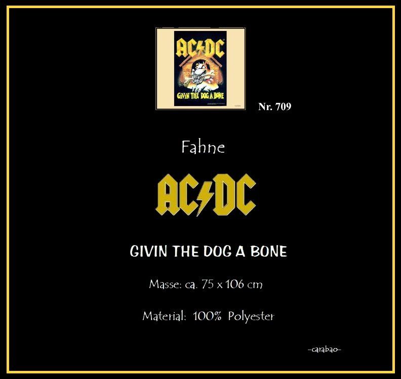Bandiere: Fahne AC/DC - Nr. J-709 – Nuovo (secondo la descrizione) da Winterthur venduto da --carabao-- 4