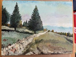 Tableau paysage de E.Pernet