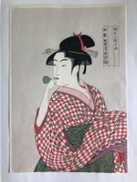 Farbholzschnitt auf Papier, Japan, 39,5x27,5 cm