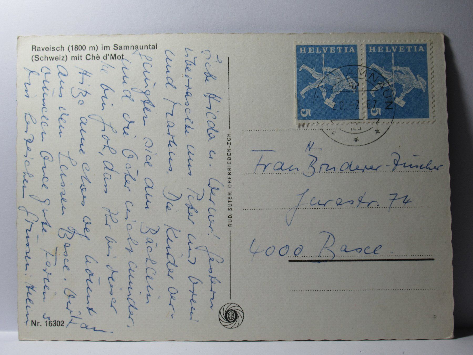 Cartes postales: Raveisch im Samnauntal – D'occasion à Grenchen par frechri 1