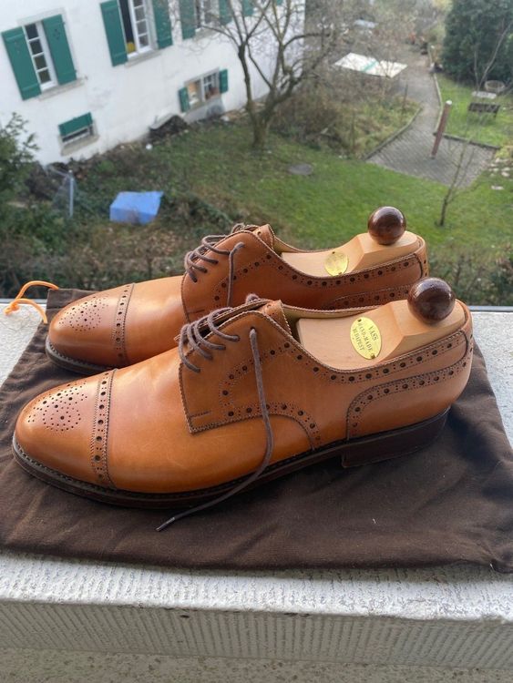 Budapester Schuhe von Vass, hellbraun aus Leder, 44 | Kaufen auf Ricardo