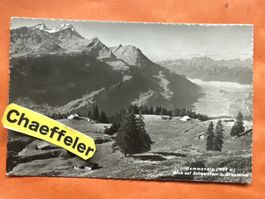 Feldpost 1944 Gummenalp Blick auf Schwarzhorn u. Brienzersee
