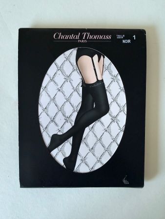 CHANTAL THOMASS, Strapsstrümpfe, Grösse 1, Farbe Schwarz