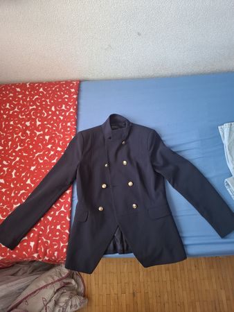 Veste double boutonnage marine femme taille M