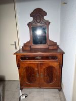 Antike Kommode /Schminktisch aus Holz mit Spiegel