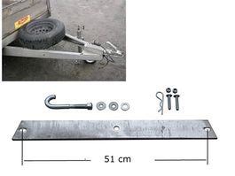 Ersatzradhalter Brenderup Flach auf Deichsel Anhänger MT3080