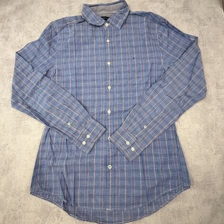 Chemise Tommy Hilfiger à carreaux bleu - Taille S