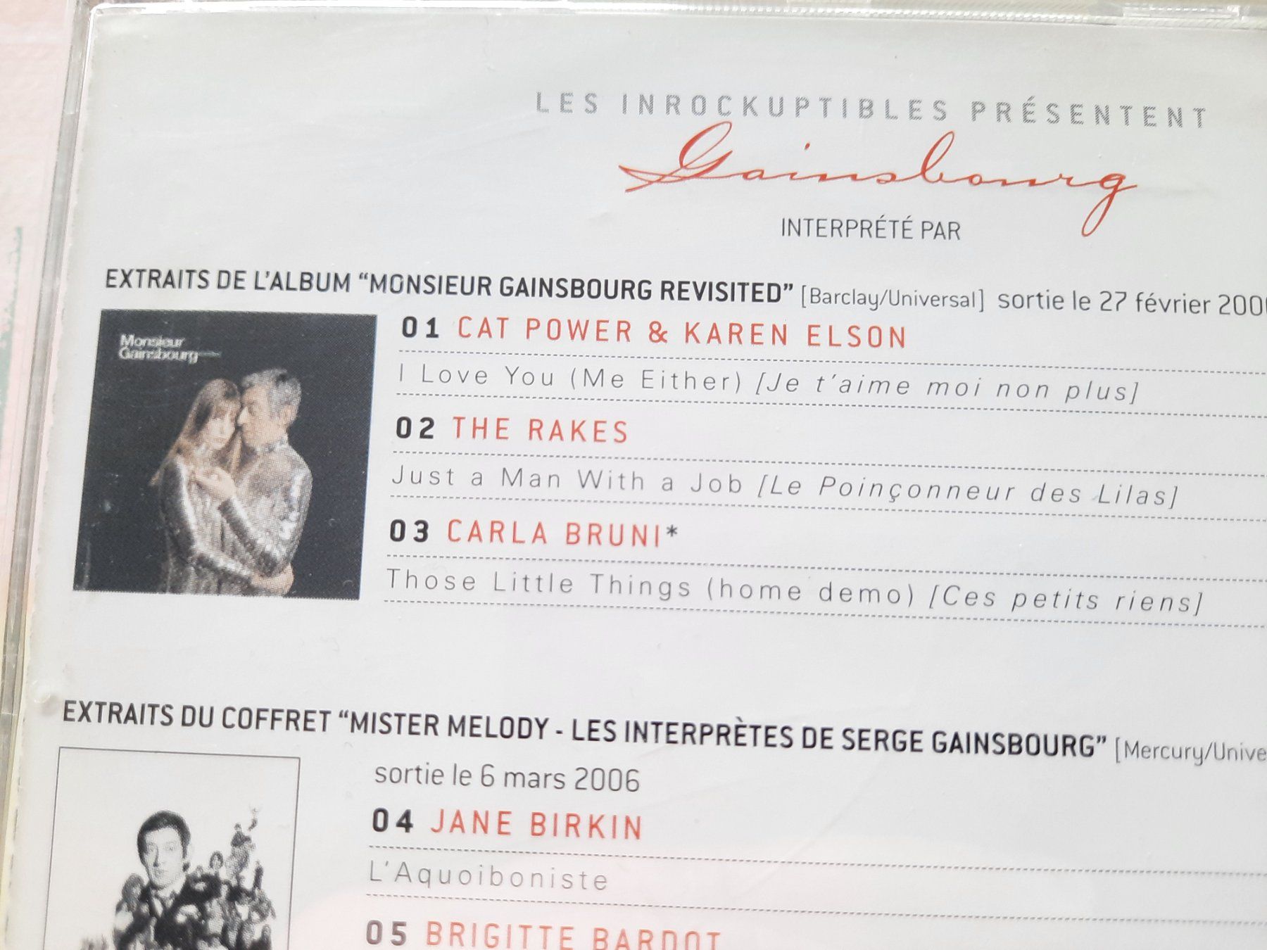 CD: Cd tribute to Gainsbourg  – Usato da Pully venduto da bro_n52j 3