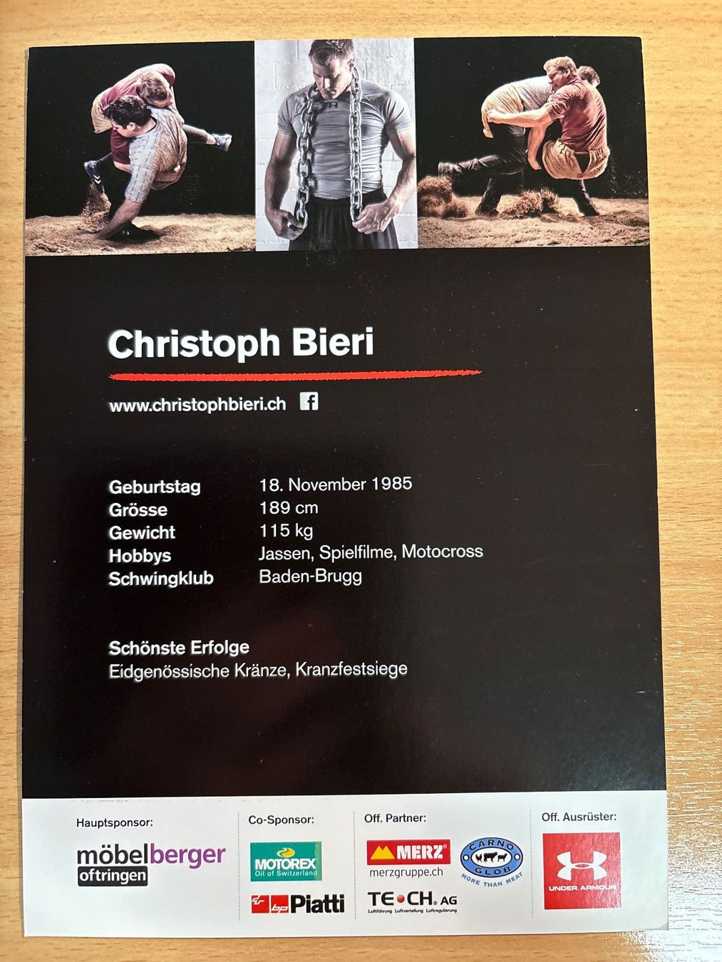 Autografi: Christoph Bieri Autogrammkarte - Top Zustand – Usato da Ibach venduto da lisch3 2