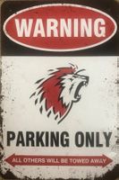 HC Lausanne Parking Only Blechschild Eishockey Ice Hockey EN