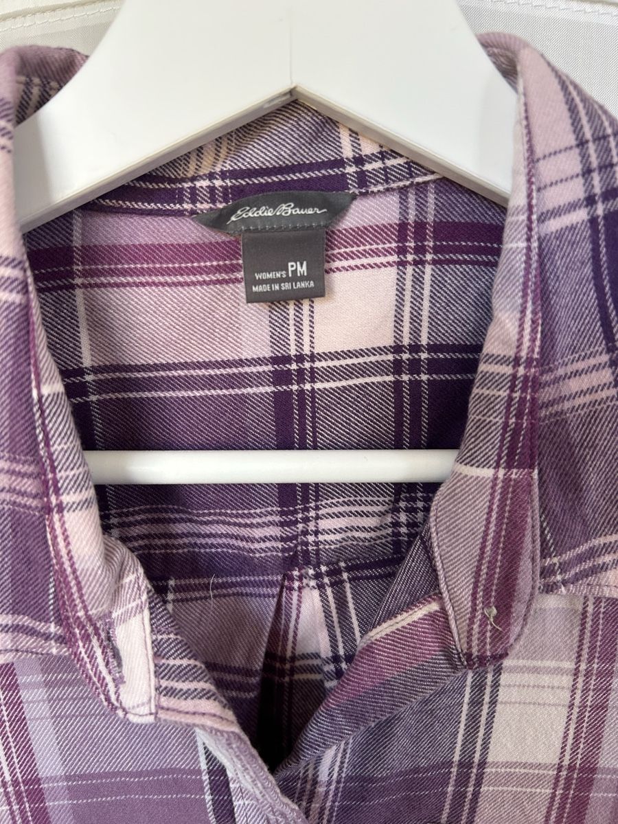 Eddie Bauer Camicette: Chemise flannel Eddie Bauer violet – Usato da Crissier venduto da amc_7gtd 1