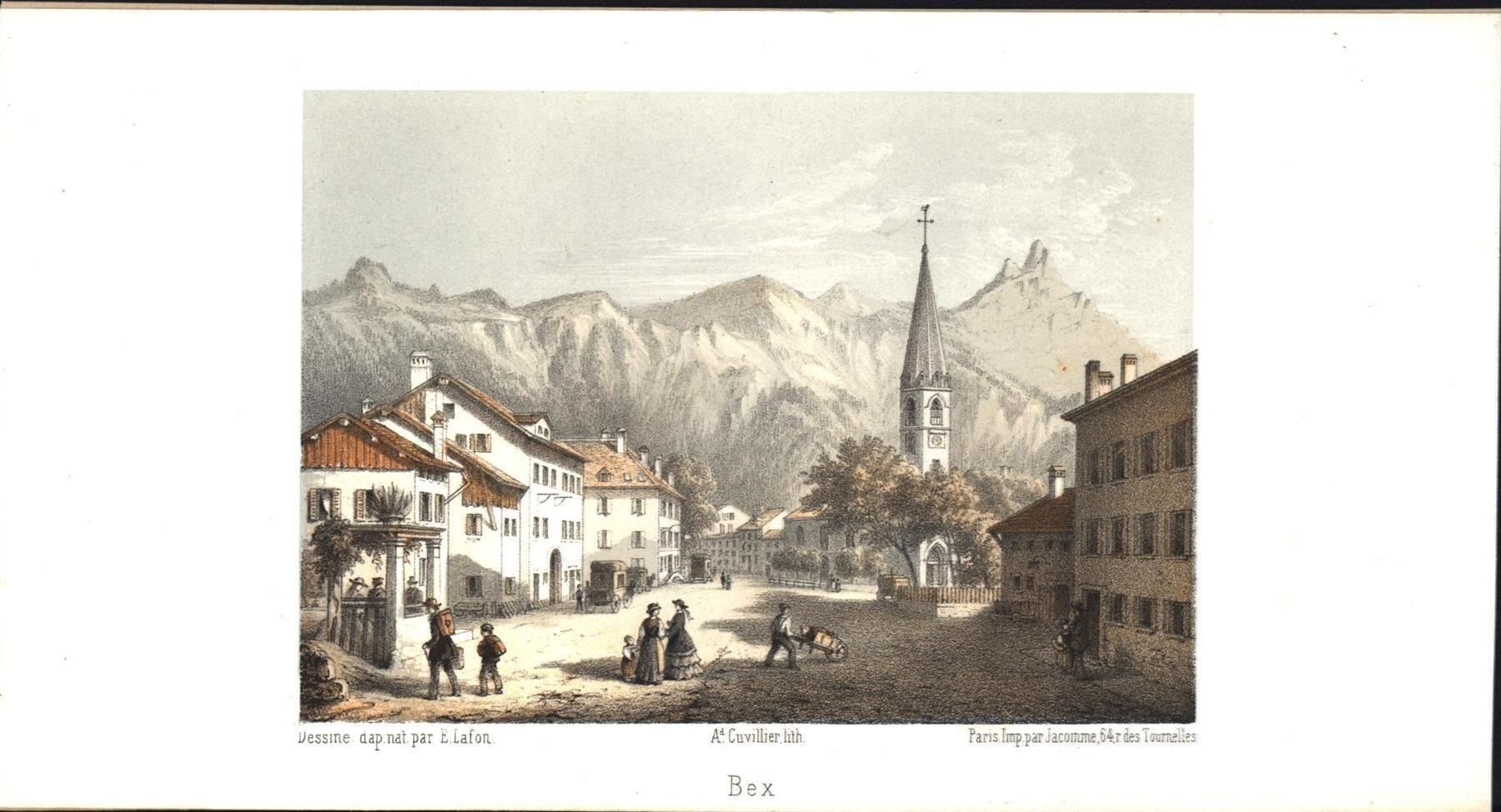 Stiche: Bex Tonlithographie – Gebraucht aus Rafz von Helvet32