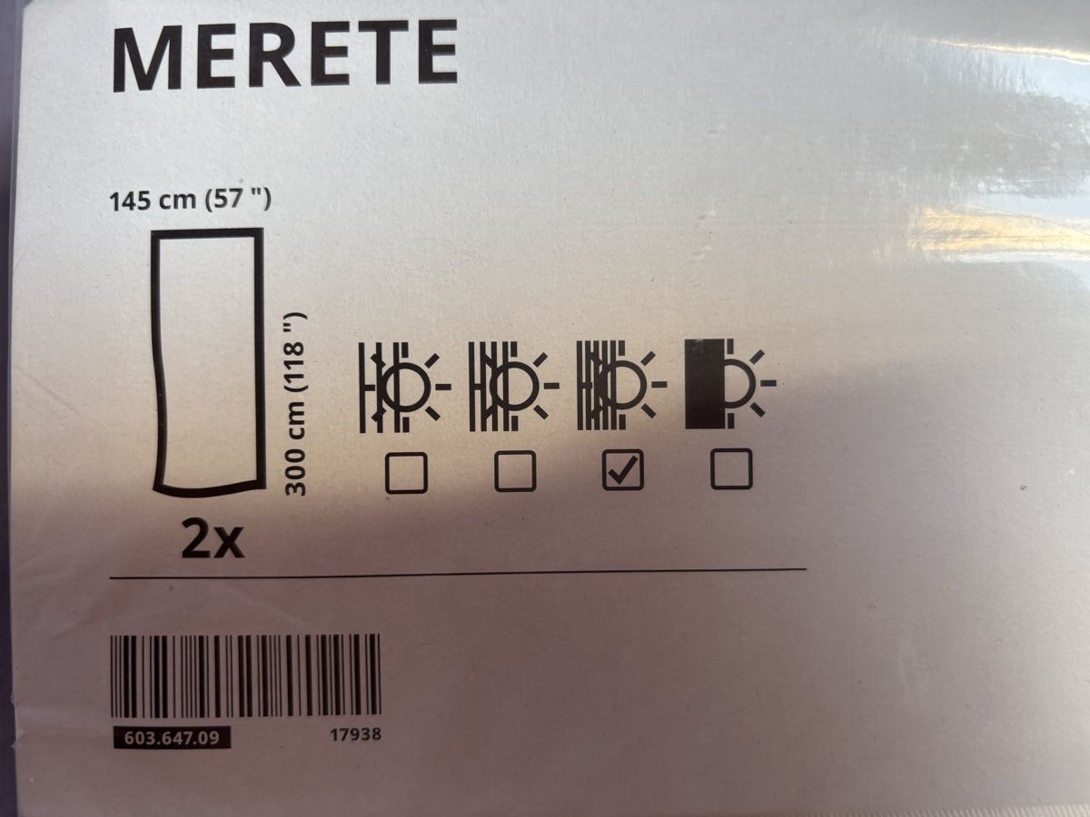 Vorhänge: IKEA MERETE Vorhänge 145x300 cm 2er Pack neu – Neu und originalverpackt aus Bäretswil von sha_t5rq 1
