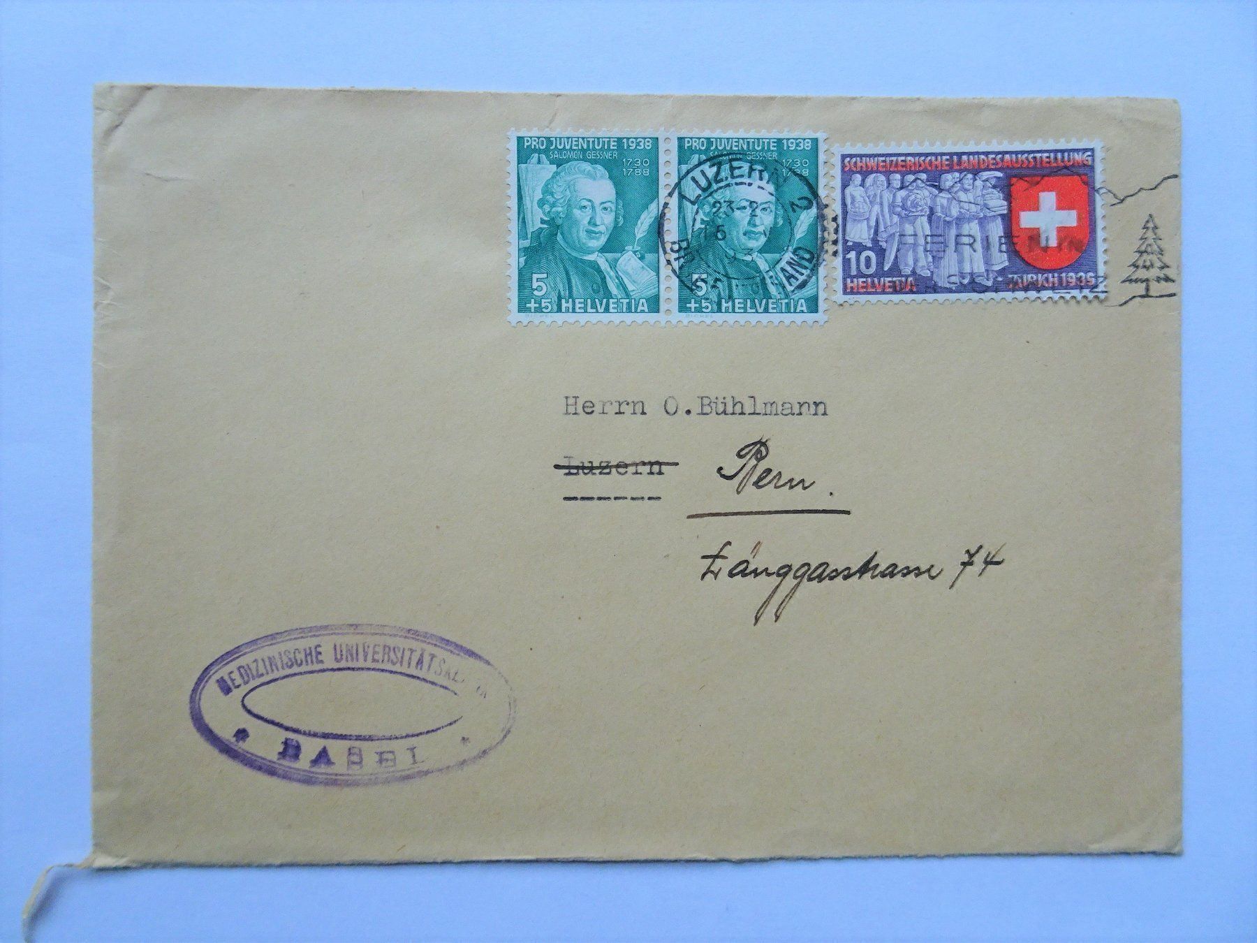 Alle Briefmarken: 1938 – Gebraucht aus Aadorf von Chnorli-Furz