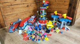 Paw Patrol XXXL Set mit Hauptquartier und allen Fahrzeugen.