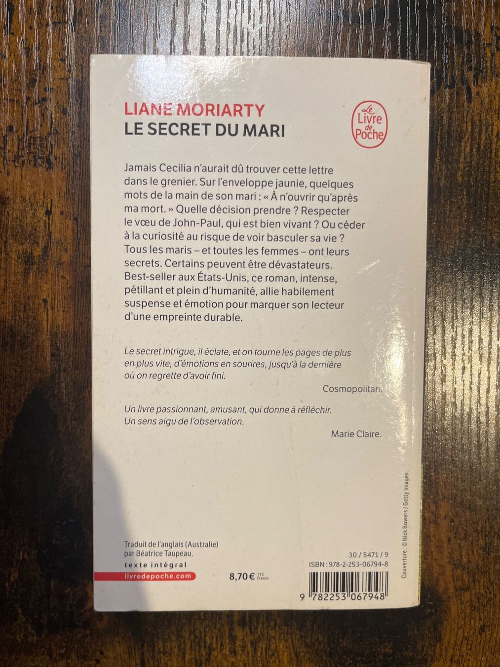Libri: Le Secret du mari - Liane Moriarty – Usato da Genève venduto da rob_8djd 1