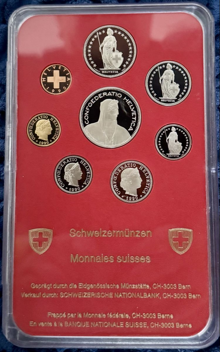 Tutti le monete: Schweizer Münzen Komplettsatz 1990 – Nuovo (secondo la descrizione) da Biberist venduto da qashqai80 1