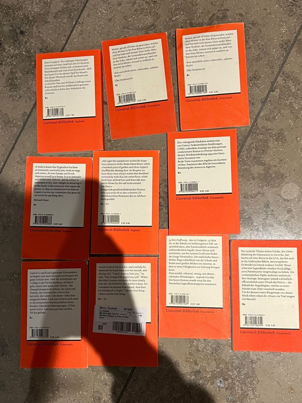 Libri: Reclam Fremdsprachentexte: 10 Klassiker – Usato da subingen venduto da gibo11 1