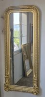 Antiker Louis-Philippe-Spiegel mit originalem Glas um 1870