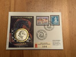 Gedenkmedaille - Hans Erni - Schacholympiade Luzern 1982 