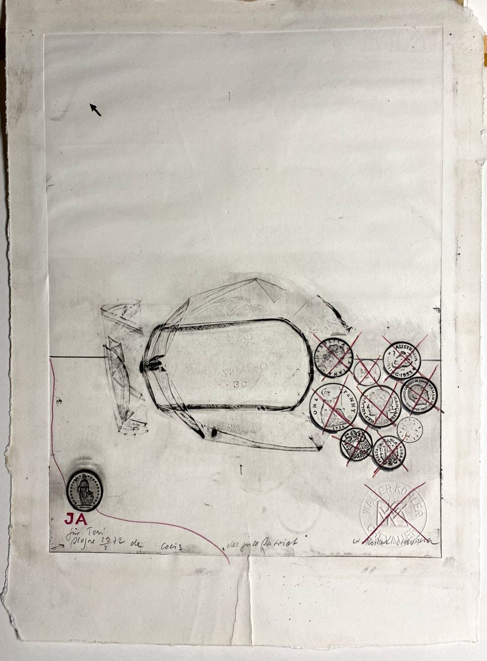 Dipinti: Walter Kohler-Chevalier Mischtechnik 1972 – Nuovo (secondo la descrizione) da grenchen venduto da Belarte