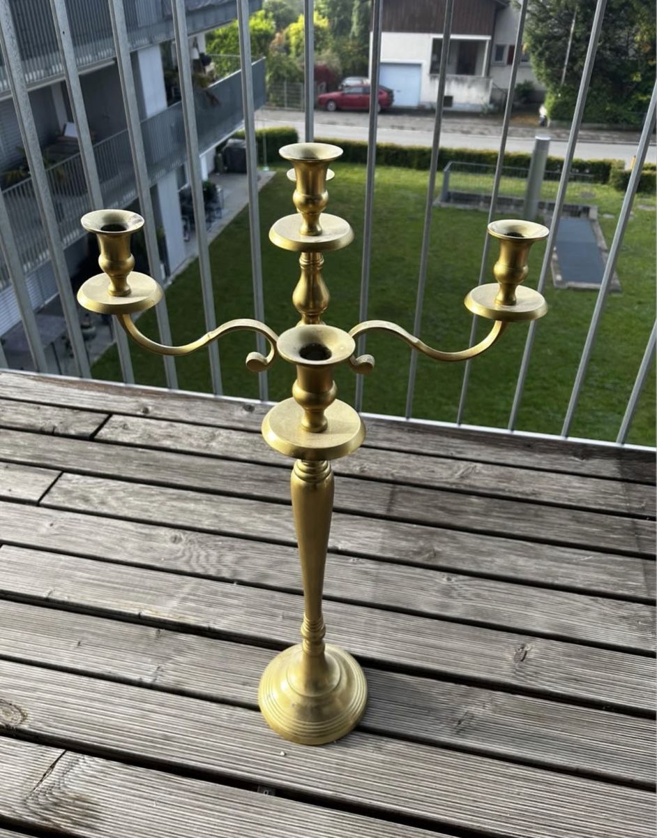 Bougeoirs: Chandelier géant doré 85-90cm – D'occasion à Pieterlen par Debs92