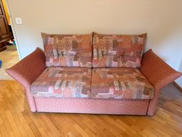 2-Sitzer Bettsofa / Schlafsofa ausziehbar 130 × 190 cm