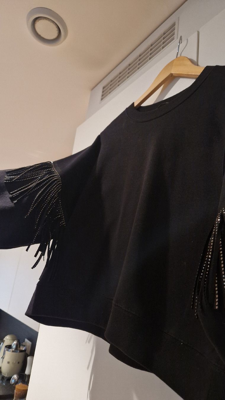 Zara Maglioni & Felpe: pull à franges strassées – Nuovo (secondo la descrizione) da Collombey venduto da Preloveditems 1
