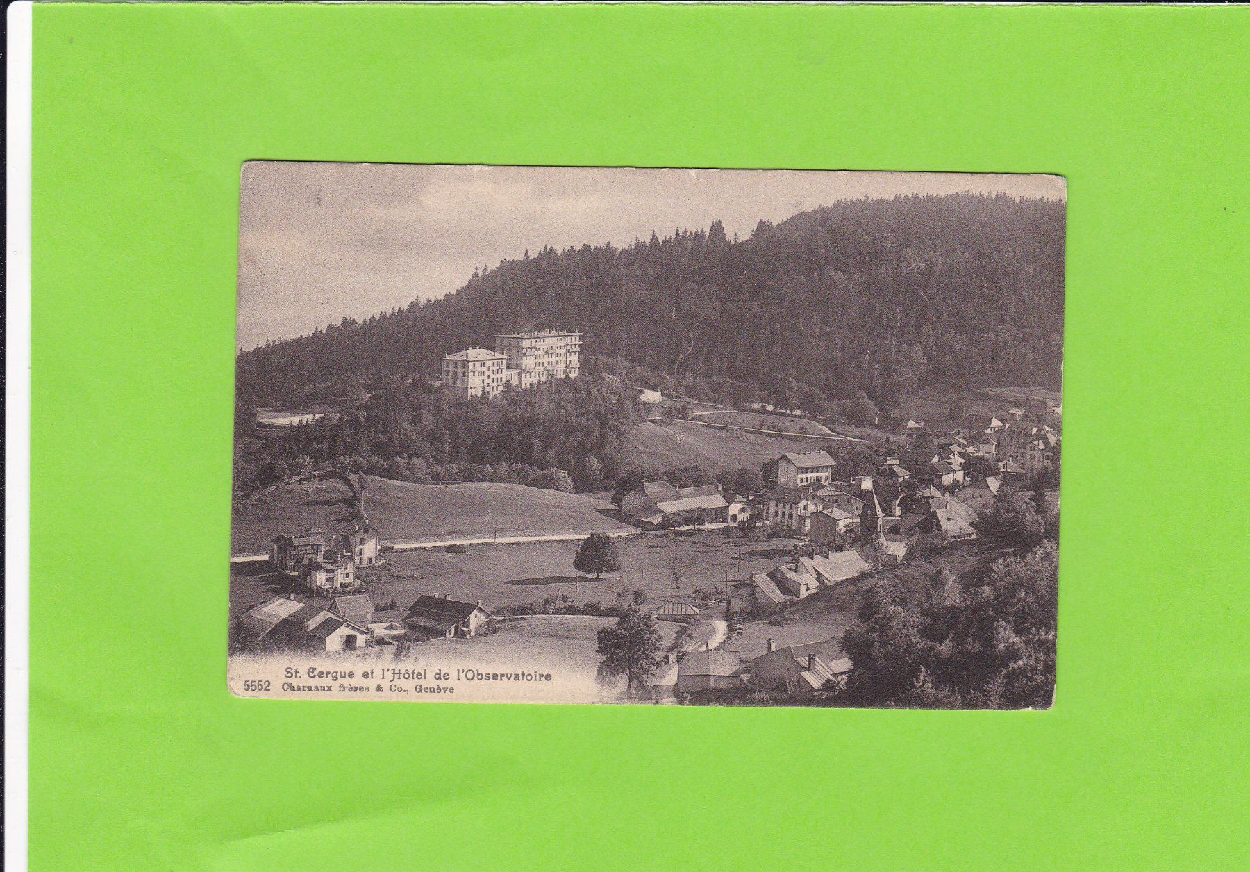 Cartoline postali: St. Cergue – Usato da St. Peterzell venduto da neckertal