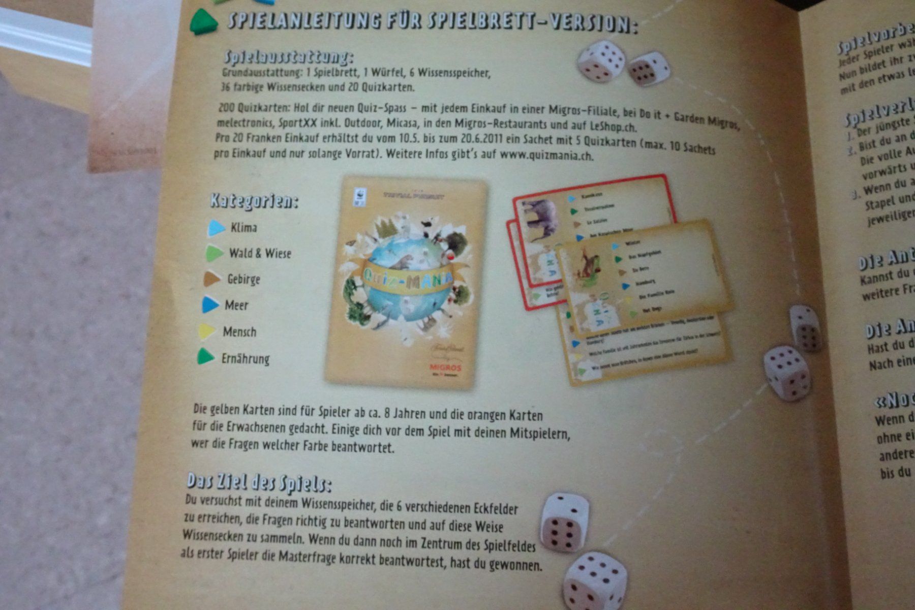 Migros Giochi: Spiel Quizmania – Usato da Münchenbuchsee venduto da Yothu 4