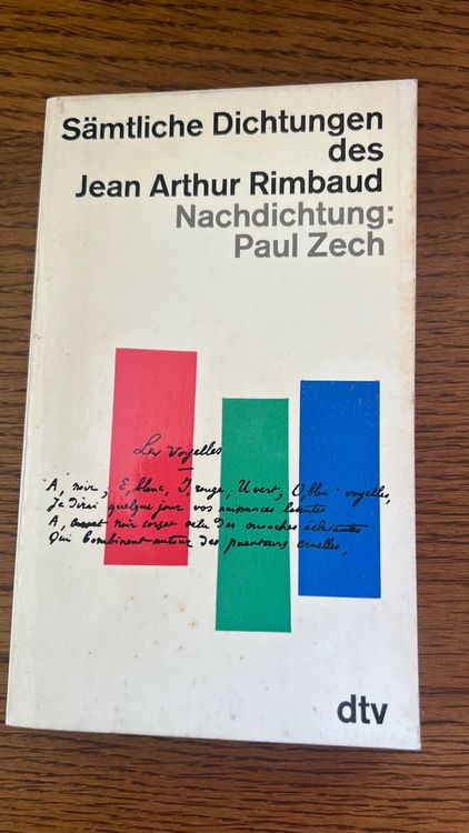 Jean Arthur Rimbaud: Sämtliche Dichtungen1963 (Gebraucht) in ...
