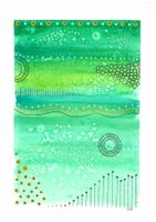 Aquarell Print Abstrakt - 14.5 x 20.5cm