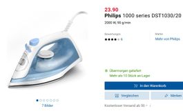Philips Bügeleisen 1000 series wie Neu