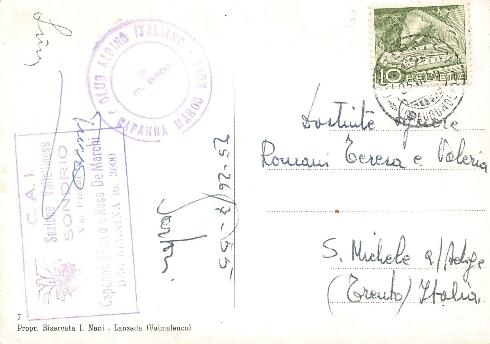 Cartoline postali: Pizzo Bernina G – Usato da Biasca venduto da Blenio71 1