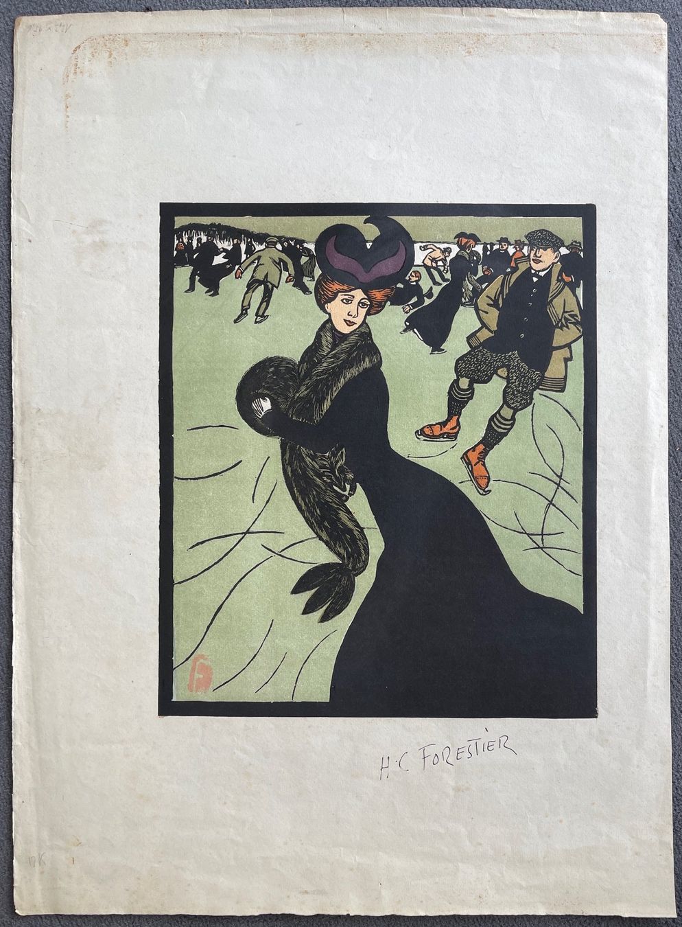 Grafica & Litografie: Henry Claudius Forestier 1875 – 1922 – Usato da Basel venduto da poolko