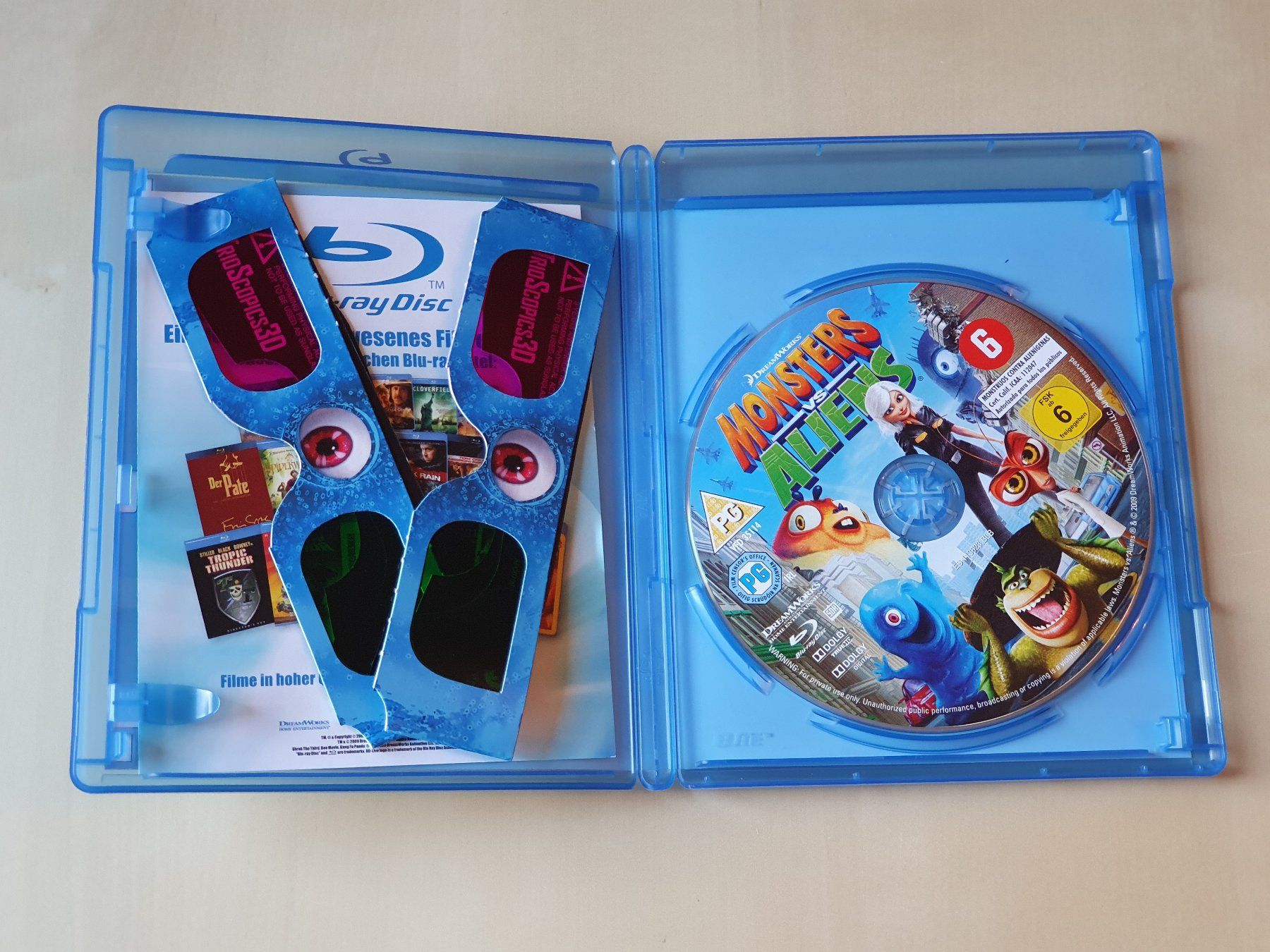 Tutti i DVDs: Monster vs Aliens ink. 3D Brillen – Usato da Stansstad venduto da collectorsshop 2